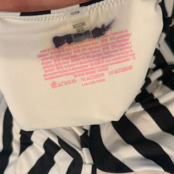 Victoria’s‎ Secret Flamingo Striped One Piece Swimsuit Size Large - Picture 11 of 11